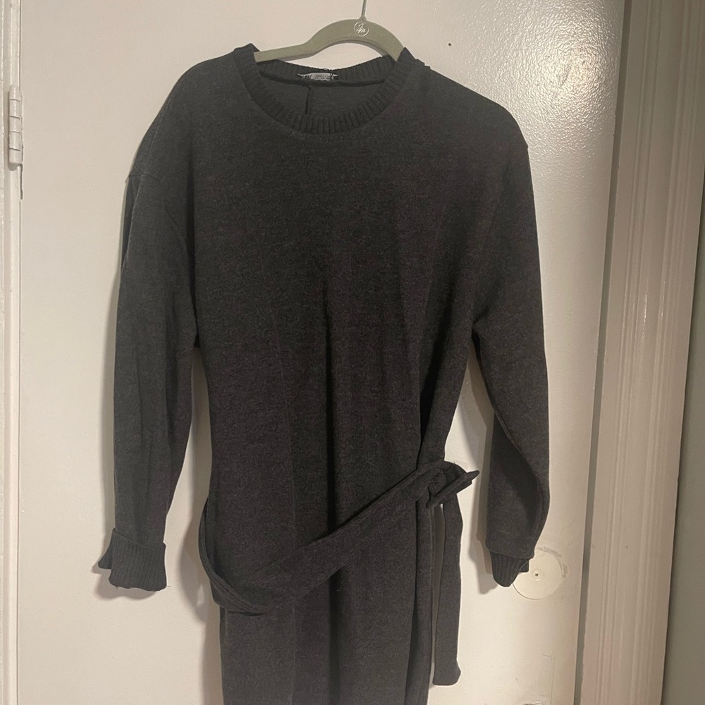 Zara Dark Gray Mini Dress